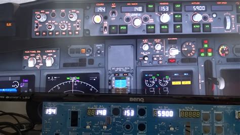 Home Made 737 Cockpit Autopilot Panel Display Test Youtube