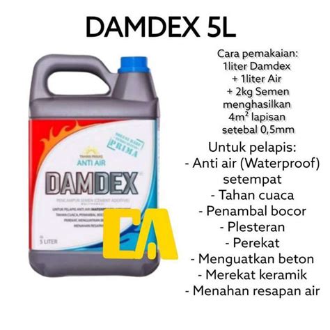 Jual Damdex Pencampur Semen Multi Fungsi Ltr Di Seller Cahaya Abadi