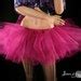 Fuchsia Pink Adult Tutu Mini Tulle Skirt Sizes Xs Plus Poofy Etsy