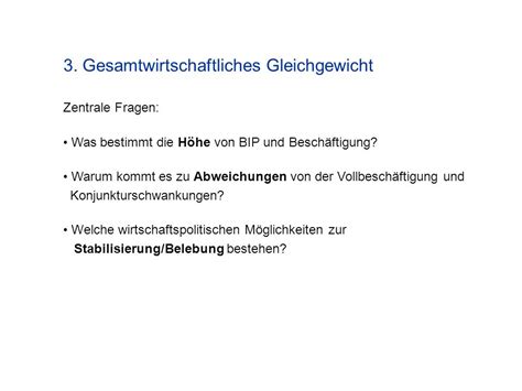 3 Gesamtwirtschaftliches Gleichgewicht Ppt Herunterladen