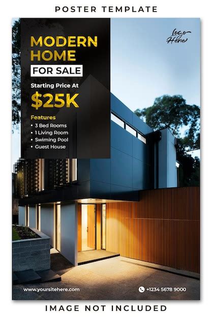 Premium Psd Psd Real Estate House Property Flyer Poster Template