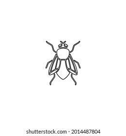 Vector Hand Drawn Fly Outline Doodle Stock Vector Royalty Free