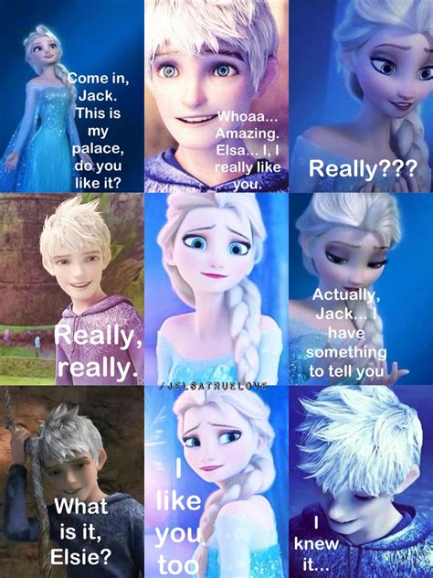 Aww So Cute By Me Jelsa Jackelsa Jack Frost And Elsa Funny Disney