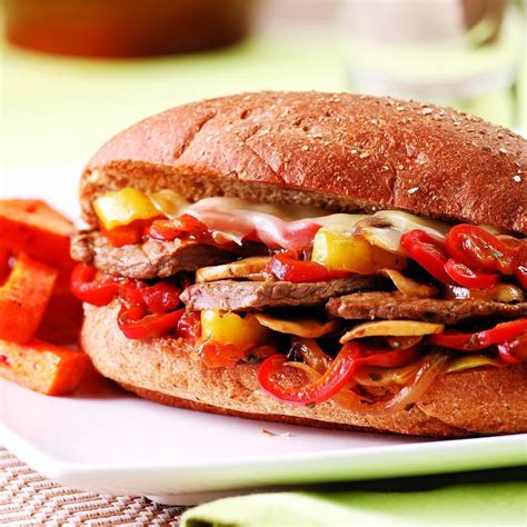 Philly Cheese Steak Sandwich Recipe - EatingWell