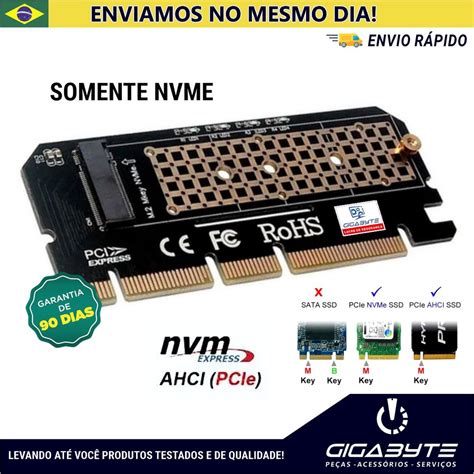 Adaptador Ssd M M Nvme Para Pci Express X X X Shopee Brasil