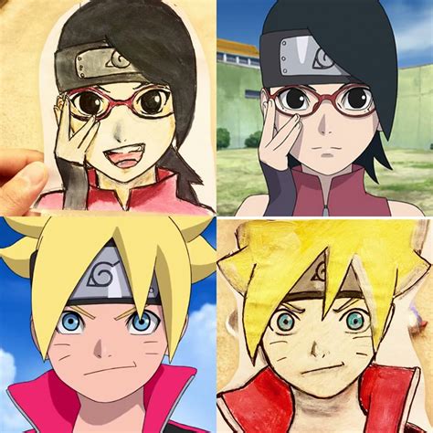 Boruto And Sarada Fan Art