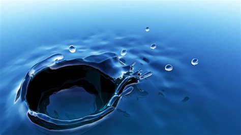 Blue Water Drop wallpaper | (60405)