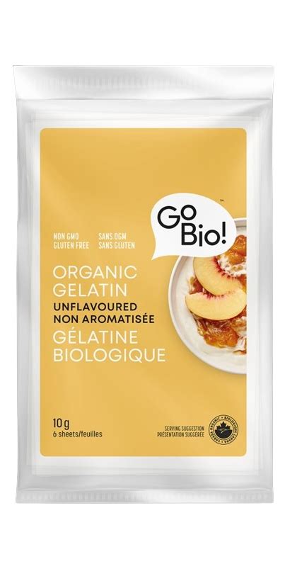 Buy Gobio Organic Gelatin Sheets At Well Ca Free Shipping 35 In Canada