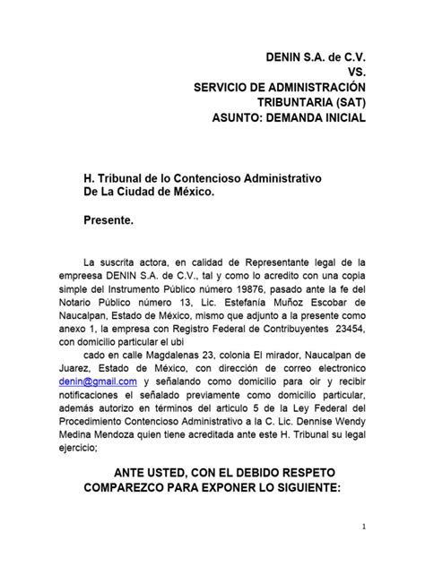 Demanda Administrativa Pdf Demanda Judicial Justicia