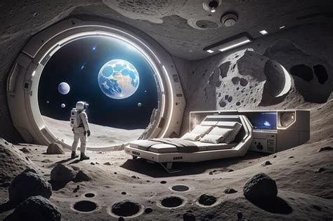 Premium AI Image | Postcard from the Moon