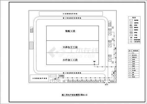 装配式单层工业厂房施工组织设计cad图工业厂房土木在线