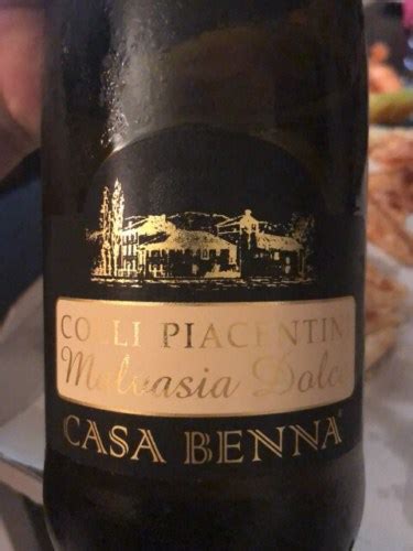 Casa Benna Malvasia Dolce Colli Piacentini Vivino