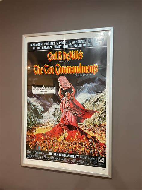 The Ten Commandments Original Movie Poster Hobbies And Toys Memorabilia