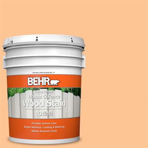 Behr Gal P Dainty Apricot Solid Color House And Fence Exterior