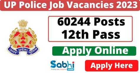 Up Police Jobs Notification Apply Online For Constable