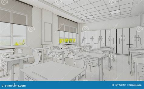 Classroom Interior Design Drawing | Psoriasisguru.com