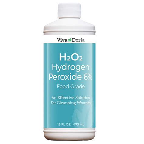 6 Hydrogen Peroxide H2o2 Hydrogen Peroxide 16 Fl Oz Viva Doria