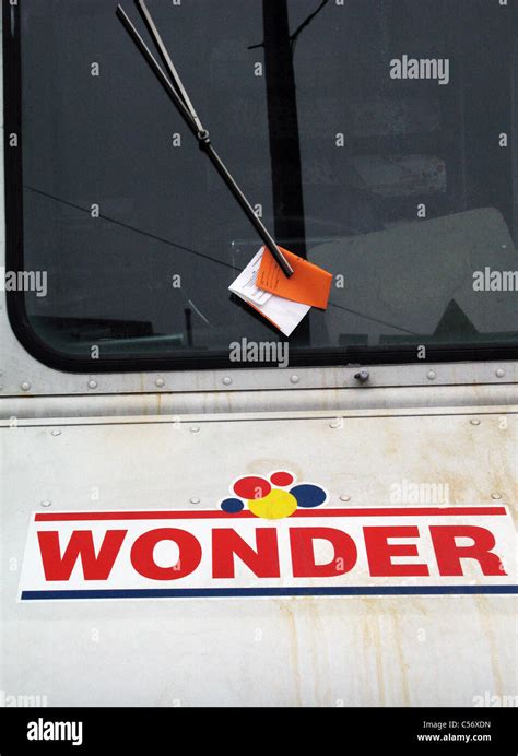 Wonder Bread Truck With Ticket On It Stock Photo Alamy