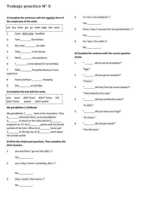 Trabajo Practico N5 Worksheet Mark Word Words New Laptops