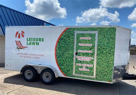 Leisure Lawn Trailer Wrap Precision Sign And Design