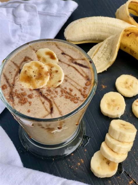 Gluten Free And Dairy Free Caramel Banana Smoothie