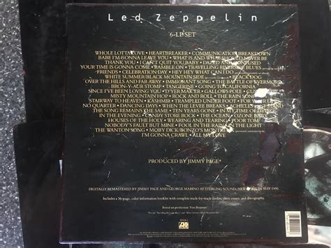 Led Zeppelin 6 Lp Box Set Crop Circles Remaster 782144 1 Wbooklet