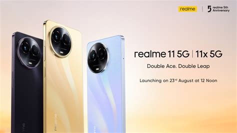 Realme 11 5G And 11X 5G Are Coming To India On August 23 GSMArena