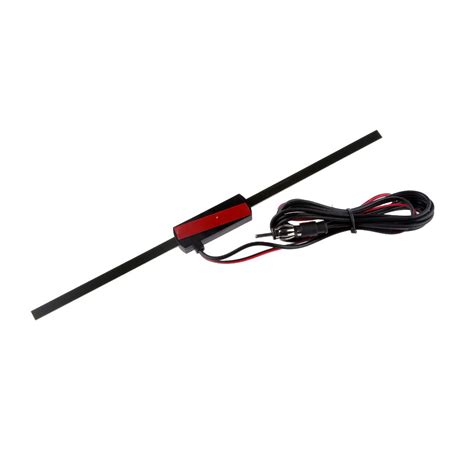 Auto Black Car Hidden Amplified Aerial Antenna V Electronic Stereo Am