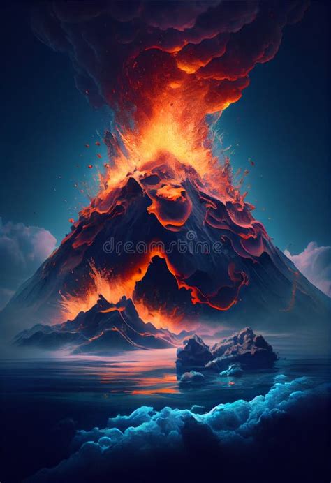 Underwater Volcano Stock Illustrations – 437 Underwater Volcano Stock ...