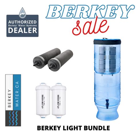 Berkey Light Special Set With 2 Black Elements And 2 Fluoride Filters