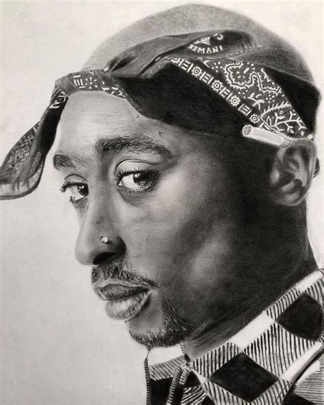 Stacy • Sketch Artist On Instagram Tupac Shakur 9x12 Graphite