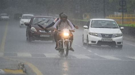 Imd Issues Yellow Alert For Up Rajasthan Mp Lights Rains In Delhi