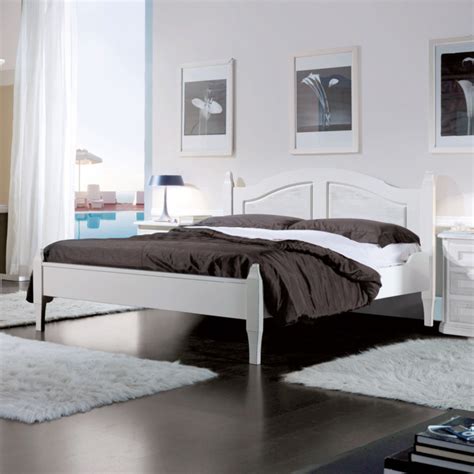 Letto Matrimoniale In Legno Bianco Spazzolato Mobilificio Maieron