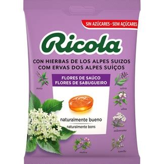 Caramelos con hierbas de los Alpes suizos de flores de saúco sin azúcar