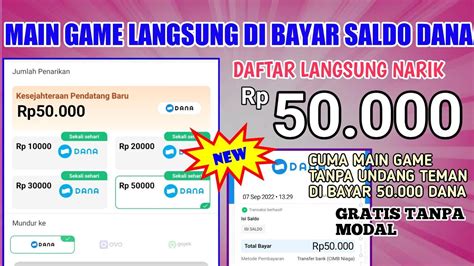 Main Game Di Bayar Saldo Dana Apk Penghasil Saldo Dana