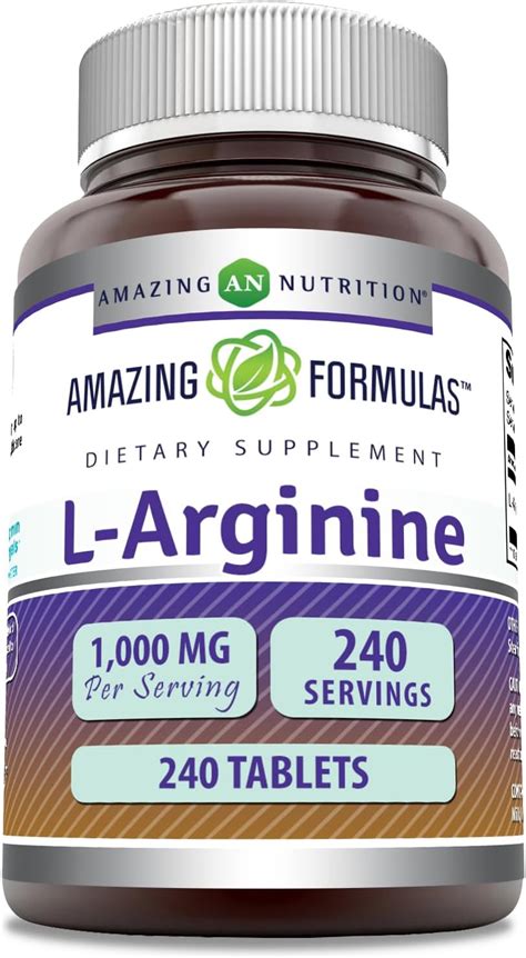 Amazon Nature S Bounty L Arginine Supports Blood Flow And