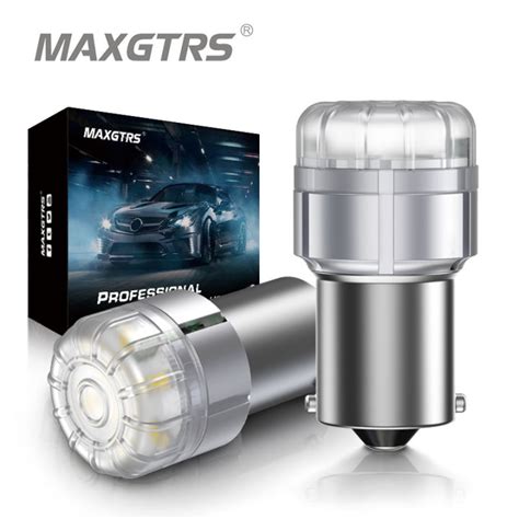 Maxgtrs 1200LM Canbus P21W 1156 BA15S BAU15S PY21W LED Bulb For Skoda