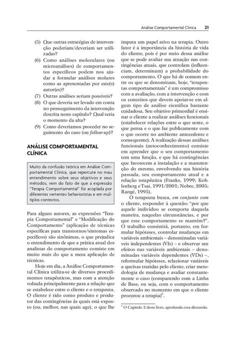 Teoria E Formula O De Casos Em An Lise Comportamental