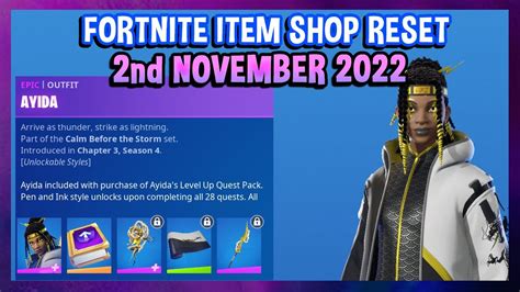 NEW AYIDA S LEVEL UP QUEST PACK Fortnite Item Shop Reset 2nd