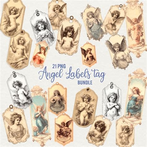 Victorian Angel Stickers Etsy