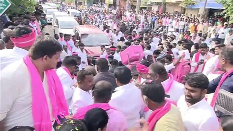 Minister Sri Harish Rao Participating In Road Show At Siddipet YouTube