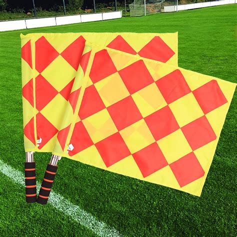 Conjunto De Futebol Rbitro Bandeiras Futebol Linesman Bandeiras