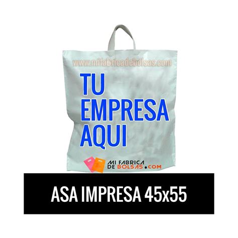 Bolsas De Plastico Asa De Lazo Impresas X Fabrica De Bolsas