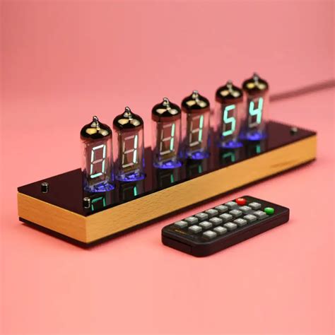 Diy Bit Rgb Blask Lampy Led Cyfrowy Zegar Pok Adzie Nixie Tube Zestaw