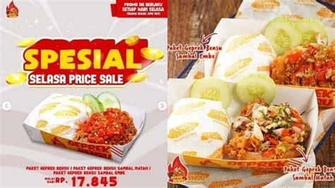 Katalog Promo Geprek Bensu Hari Ini Juni Makan Kenyang Khusus