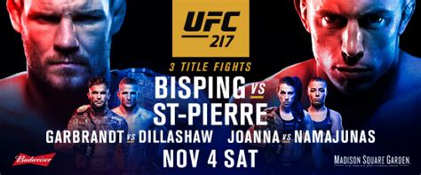 Three World Title Fights And Stacked Card At Ufc 217 At Msg Real Combat