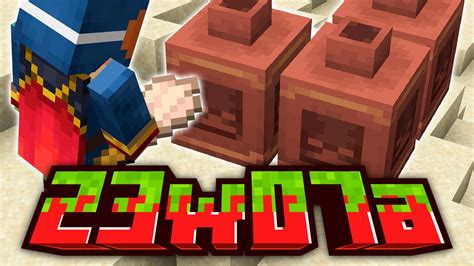 Minecraft 1 20 Snapshot 23w07a SNIFFER ARCHEOLOGIA WIŚNOWY BIOM