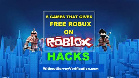 These Amazing 5 Roblox Games That Give Free Robux Roblox Hack Roblox