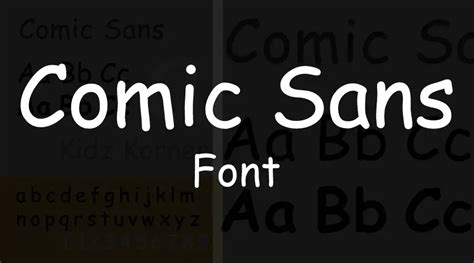 Comic Sans Font | Free Fonts Vault