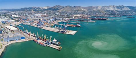 Premium Photo Panoramic Aerial View Of The International Sea Port Of